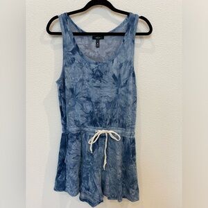 Aqua Bloomingdale’s Romper Blue Tie-Dye